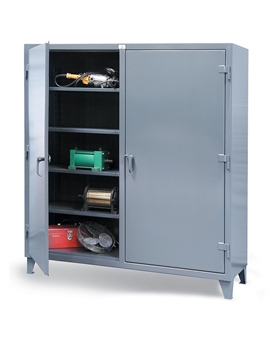 Strong Hold Double Shift Cabinet Industrial Metal Storage Cabinets ...